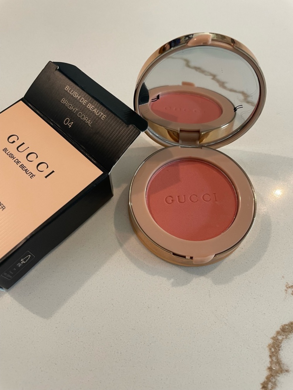 Gucci Matte Powder Blush | SHADE 04 BRIGHT CORAL
